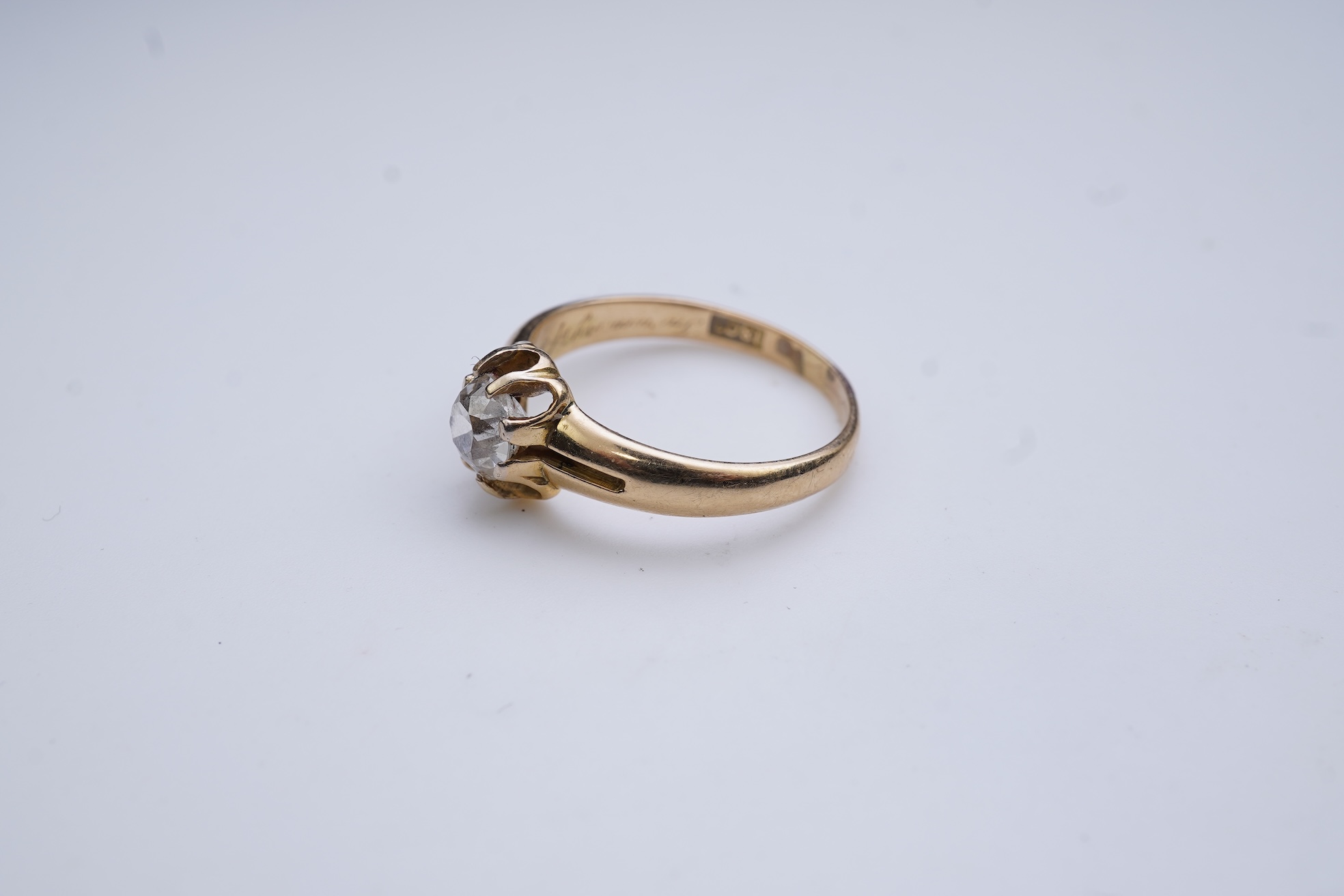 A diamond ring, circa 1911